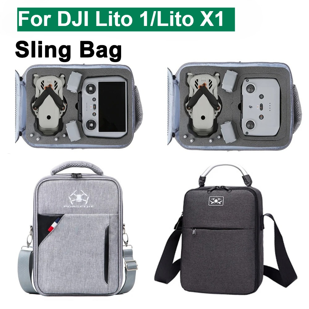 Rc Helicopter Bag - DJI Lito 1/Lito X1 ポータブルシングルショルダーバッグ収納バッグハンドバッグキャリングケースドローンアクセサリー