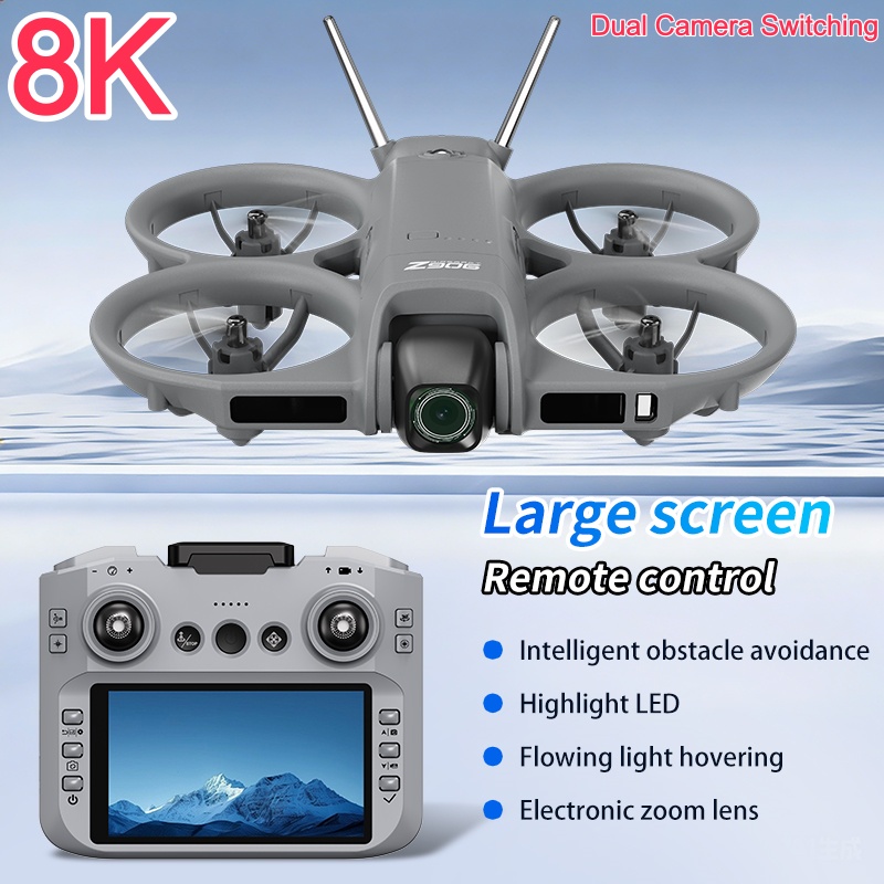 Rc Helicopter Electric - 8K ESCカメラ搭載ドローン 光学フローポジショニング インテリジェント障害物回避 360度 °