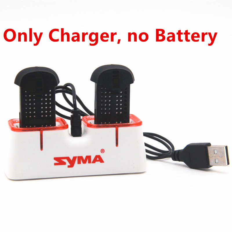 Rc Helicopter Charger - Syma X22 X22W ドローンバッテリー用デュアルUSB急速充電器 2in1充電ケース 過充電保護機能付き